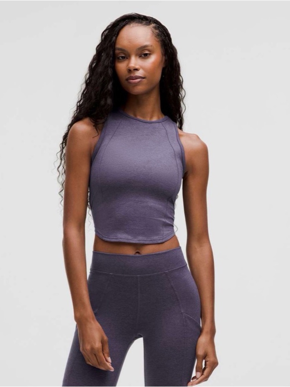 Lululemon Soft Sueded Crewneck Cropped  Tank NWT Size 0